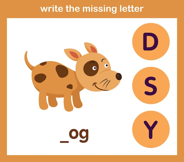 Write the missing letter