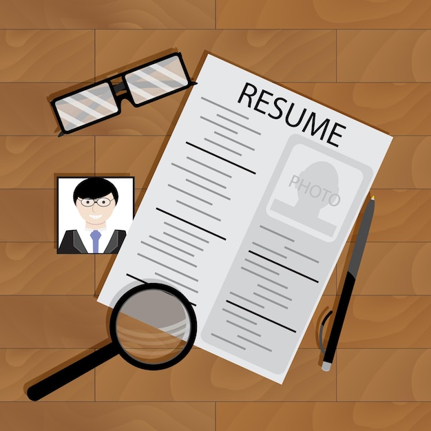 Write resume on table