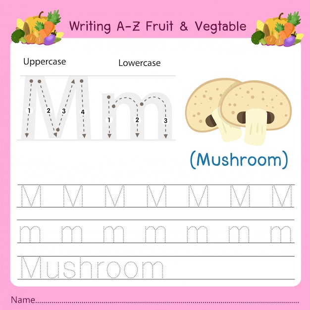 Az fruit＆vegetables mを書く