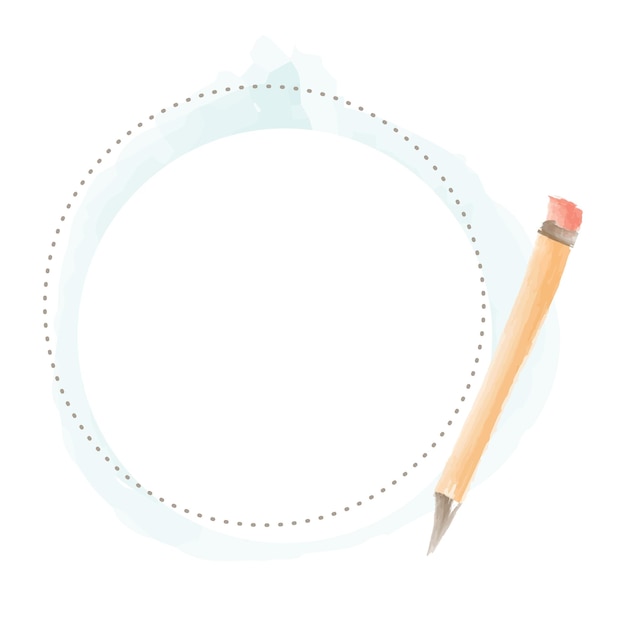 Writing pencil border