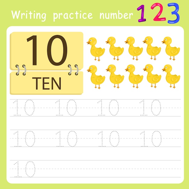 Writing practice number ten