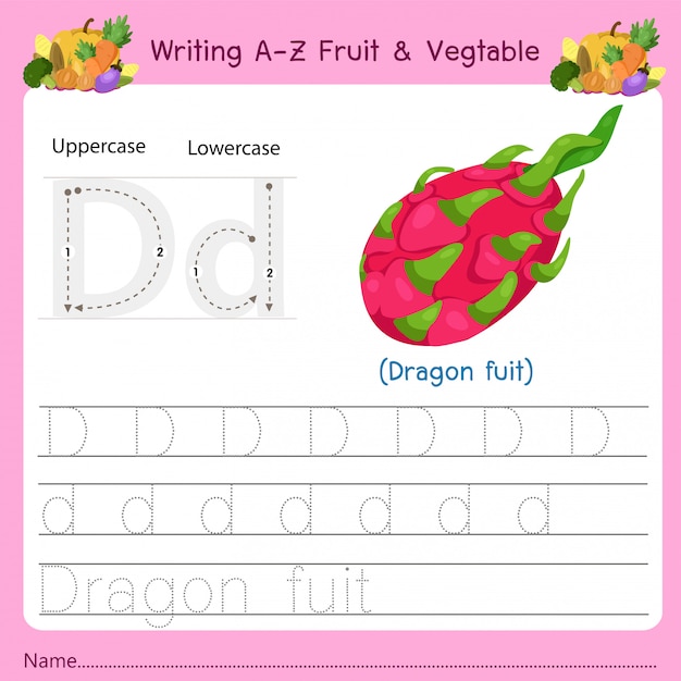 az 과일 & 야채 쓰기 D