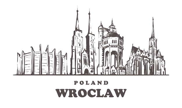 Wroclaw stadsgezicht, polen