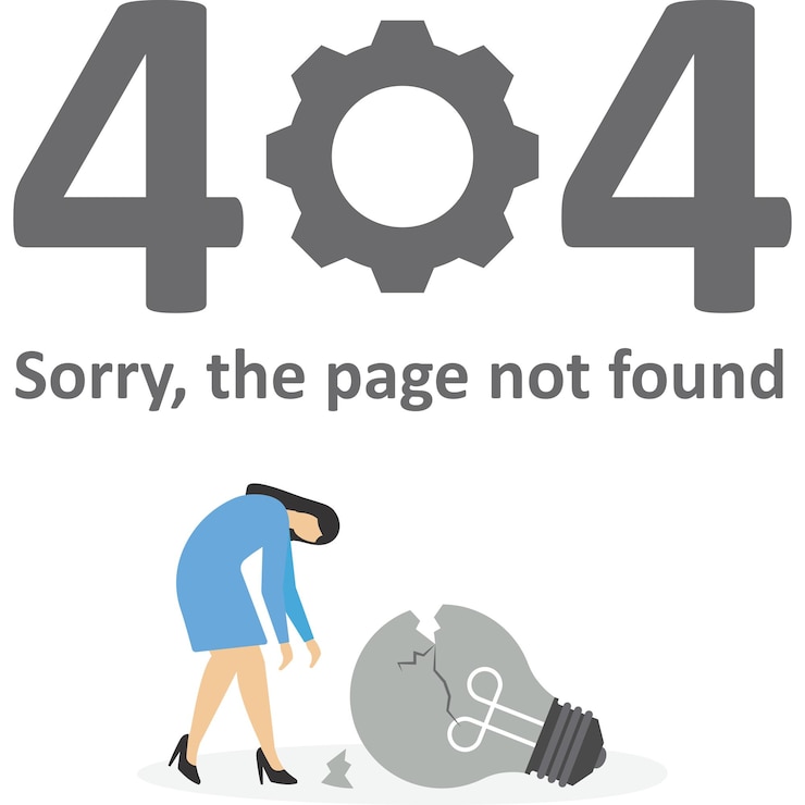 Vector wrong operation caused the page to be closed vector illustration in flat style