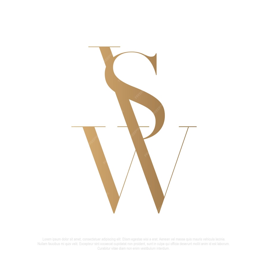 Premium Vector | Ws monogram logo