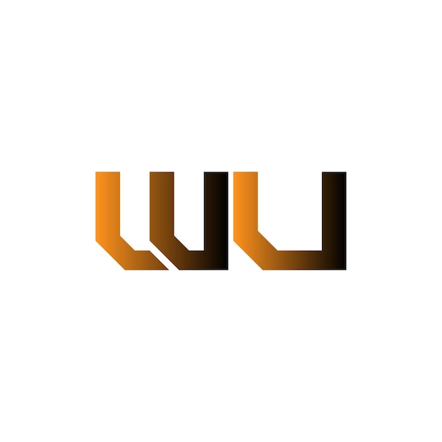 Vector wu golden logo design