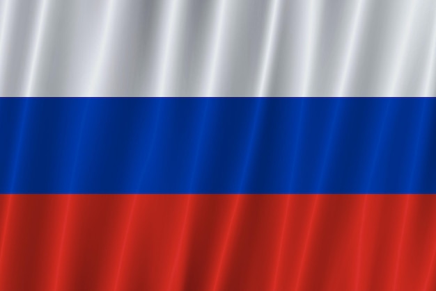 Wuivende rusland vlag achtergrond.