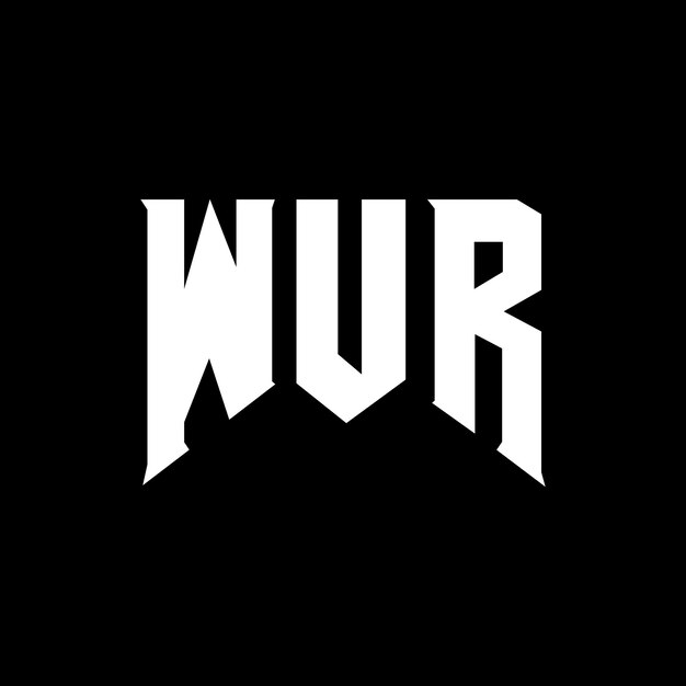 wur letter logo design for technology company wur logo design black and white color combination wur logo wur vector wur design wur icon wur alphabet wur typography logo design
