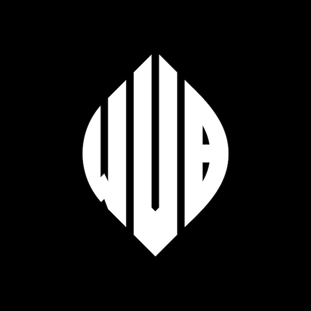 Дизайн логотипа WVB круговой буквы с формой круга и эллипса WVB эллипсовые буквы с типографическим стилем Три инициалы образуют логотип круга WVB Круг Эмблема Абстрактная монограмма Письмо Марка Вектор