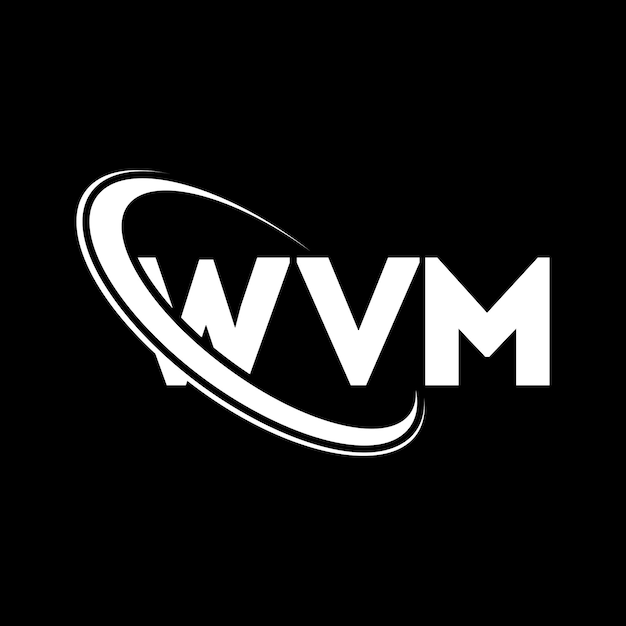 Логотип WVM, буква WVM, дизайн логотипа WVM, инициалы WVM, связанные с кругом и заглавными буквами, логотип WVM (типография для технологического бизнеса и бренда недвижимости)