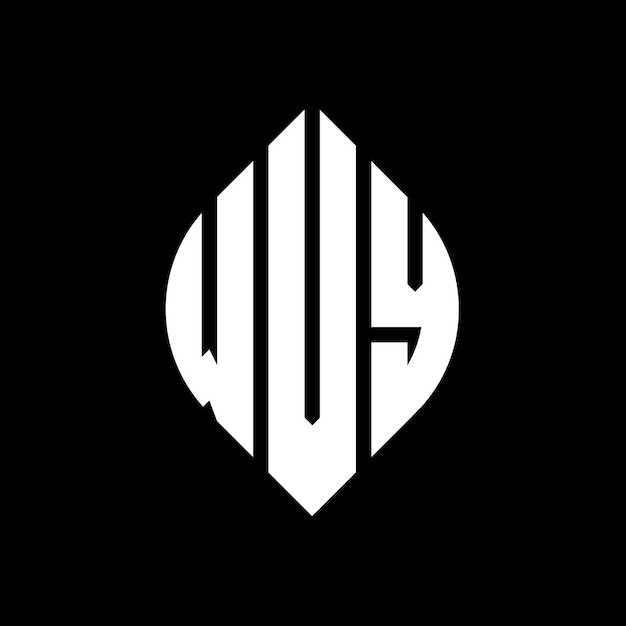 Вектор wvy круг буква дизайн логотипа с кругом и эллипсовой формой wvy эллипса буквы с типографическим стилем три инициалы образуют круг логотипа wvy круг эмблема абстрактная монограмма письмо марка вектор