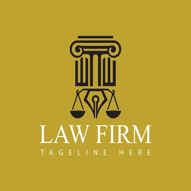 Первоначальная монограмма логотипа юридической фирмы