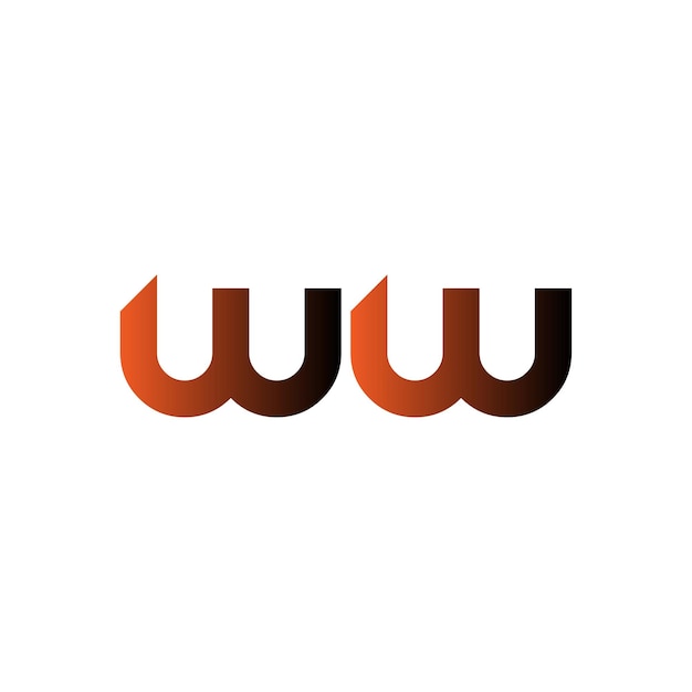 Vector ww logo design