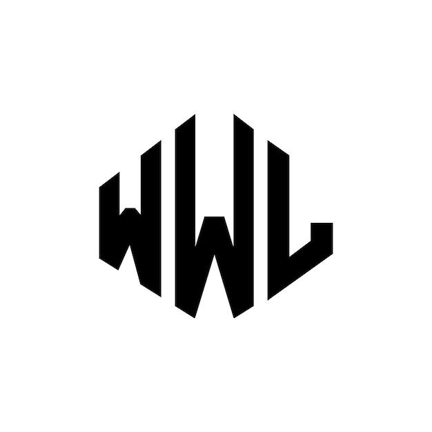 Vector wwl letter logo design with polygon shape wwl polygon and cube shape logo design wwl hexagon vector logo template white and black colors wwl monogram business and real estate logo