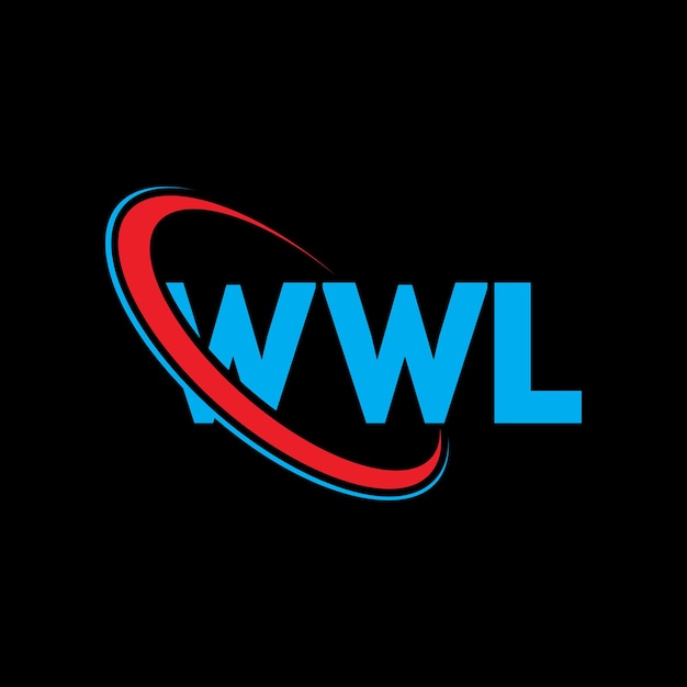 ベクトル wwlのロゴ: wwlの文字wwlの文字のロゴデザイン wwlのイニシャルwwlロゴは円と大文字のモノグラムでリンクされています wwlは技術事業と不動産ブランドのタイポグラフィーです