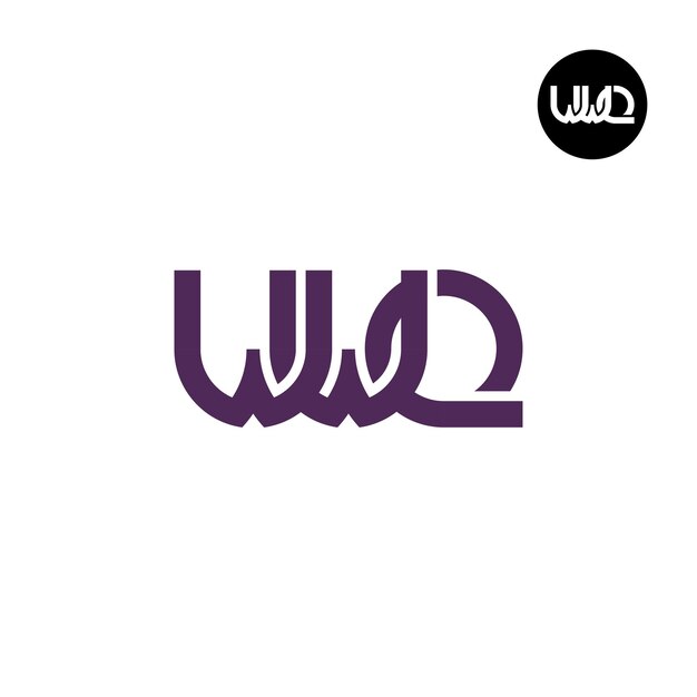 Vector wwq letter monogram logo ontwerp
