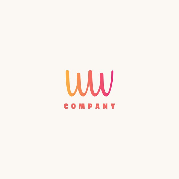 www company logo pink and orange gradient