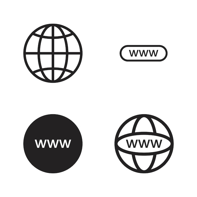 Www icon Premium Vector