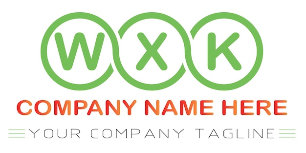 Дизайн логотипа буквы WXK