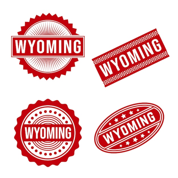 Wyoming Rubber stamp Design