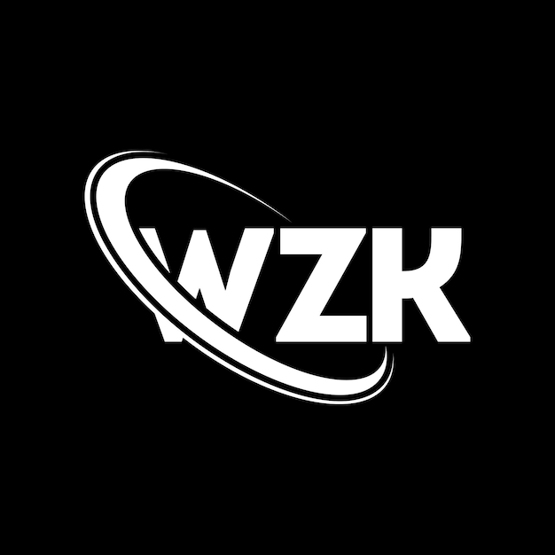 WZK 로고 WZK 문자 WZK 글자 로고 디자인 WZK 이니셜, 원과 대문자 모노그램 로고, WZK 타이포그래피, 기술 비즈니스 및 부동산 브랜드