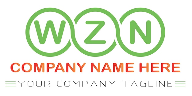 WZN Letter Logo Design