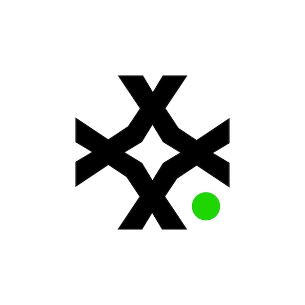 X company monogram X initial letter icon