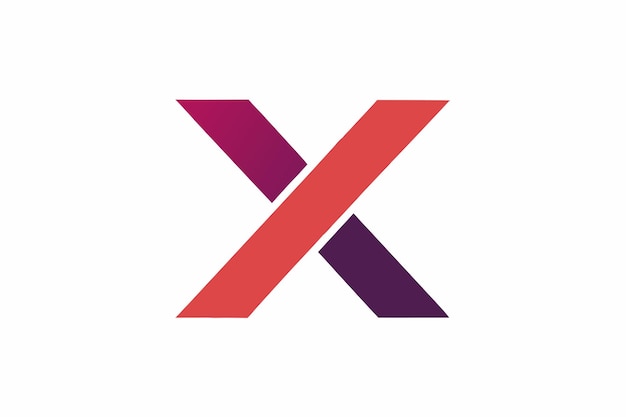 X creatieve logoontwerpvector