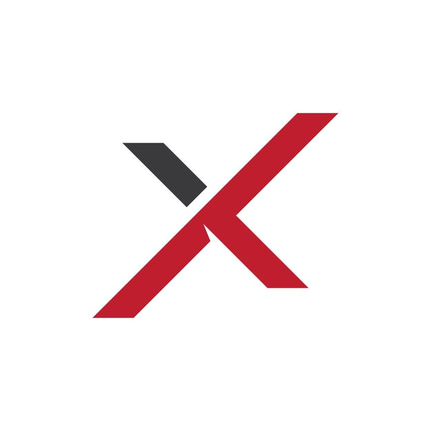 X Логотип бизнеса Шаблон векторного дизайна