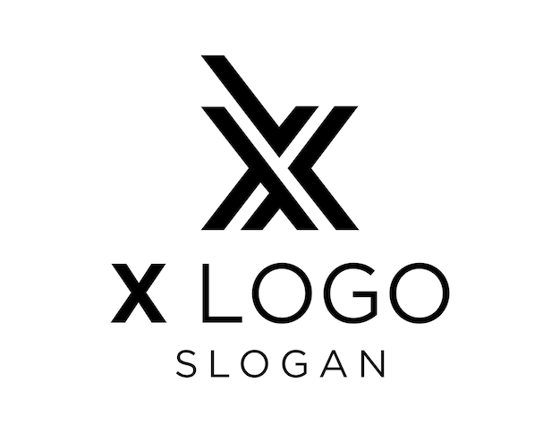 Lettera x logo design