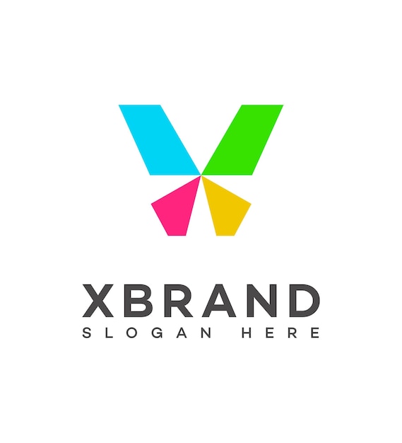 X Letter Logo Icon Brand Identity Sign Symbol Template (Vorm van het logo van het merk)