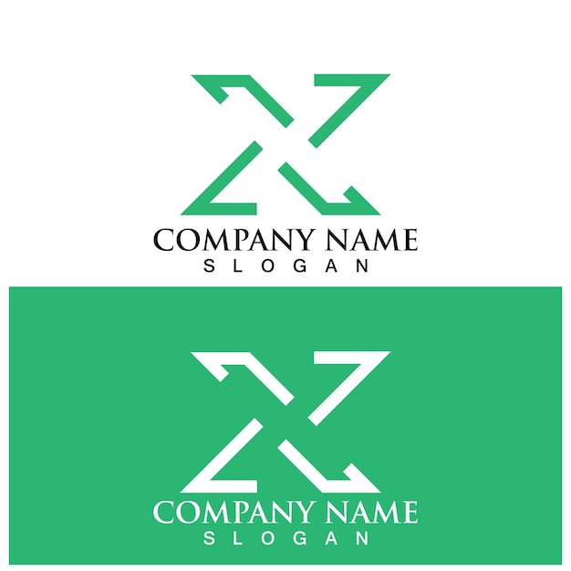 X Letter Logo Template vector icon