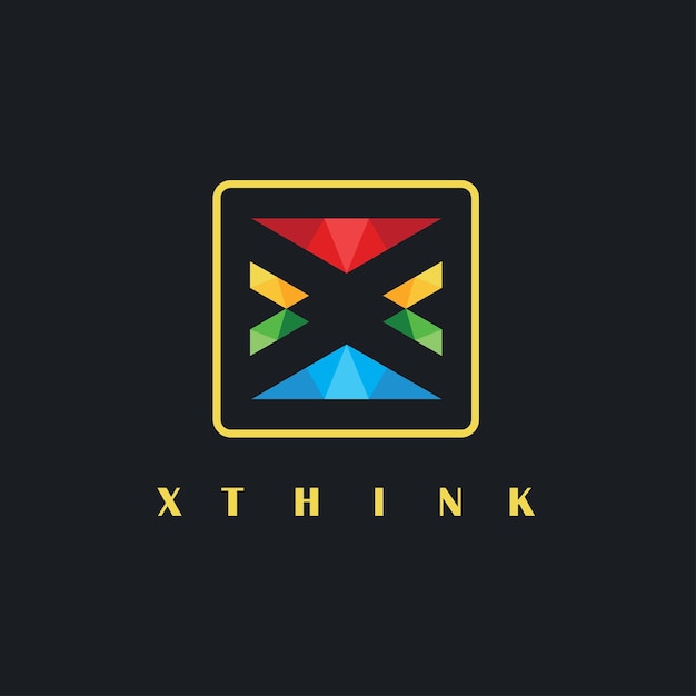 X lettera logo moderno vettore icona concept design modello