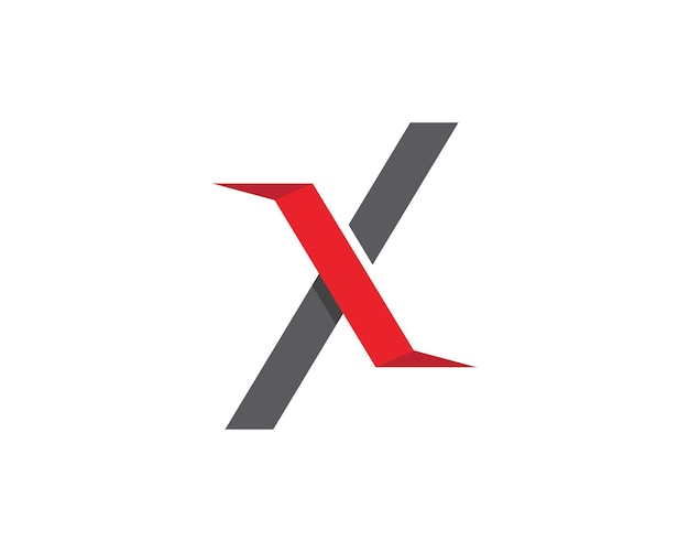 X Letter Template Logo