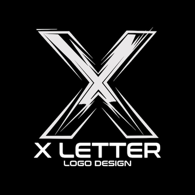 Vector x letter vector logo design