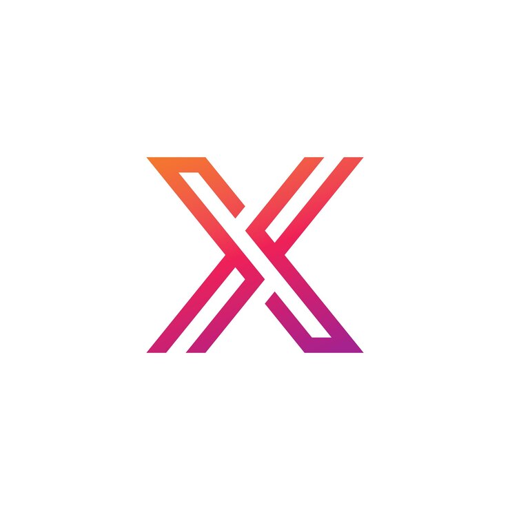 X Logo Design and template Creative X icon initials based Letters in vector