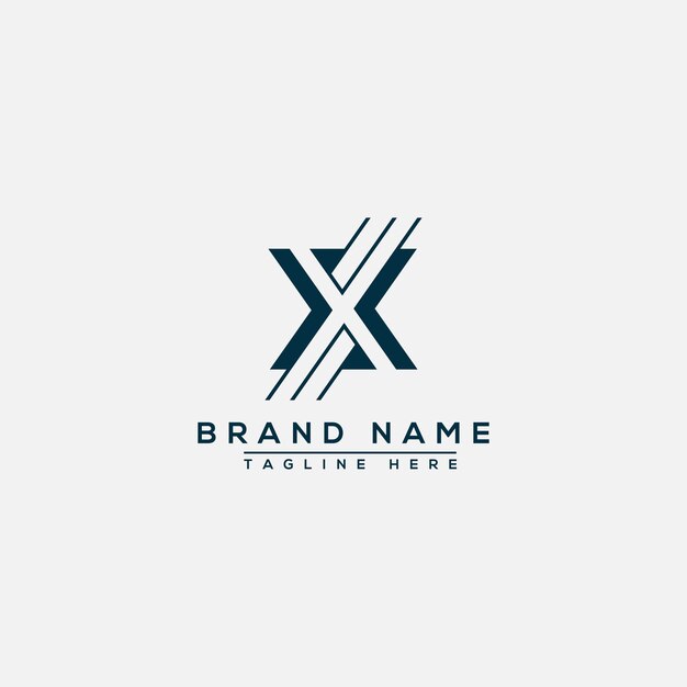 X Logo Design Template Vector Graphic Branding Element.