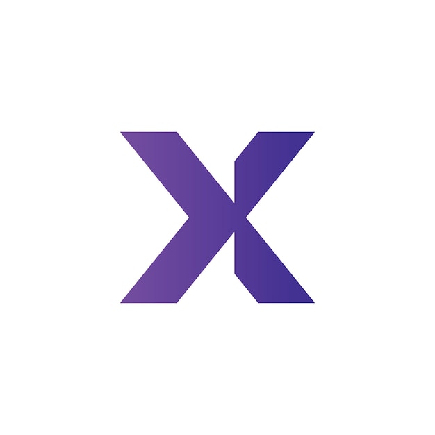 X logo design and template