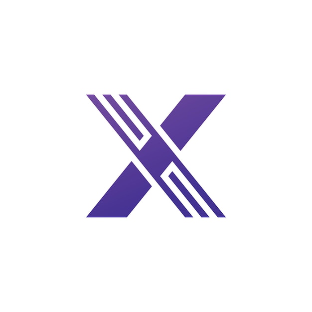 X Logo Design and template