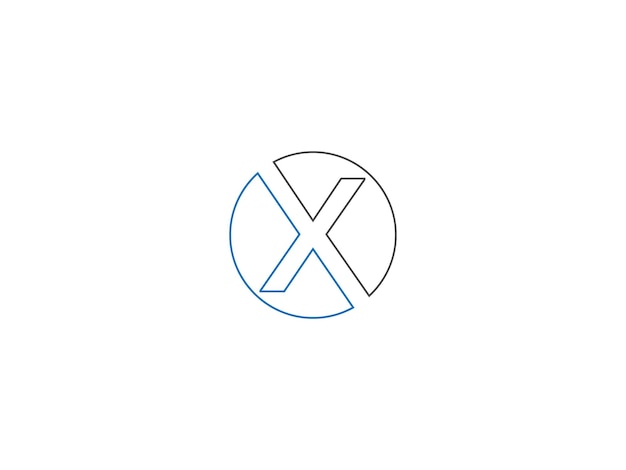 X 로고 디자인