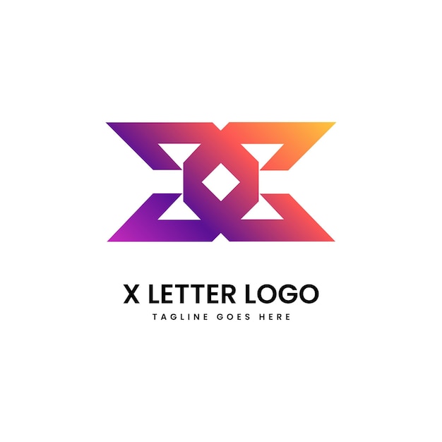 X logo ontwerp en sjabloon creatieve x pictogram initialen op basis van letters in vector