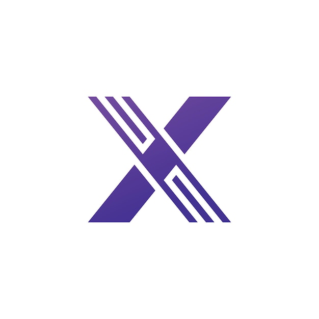 X Logo-ontwerp en sjabloon