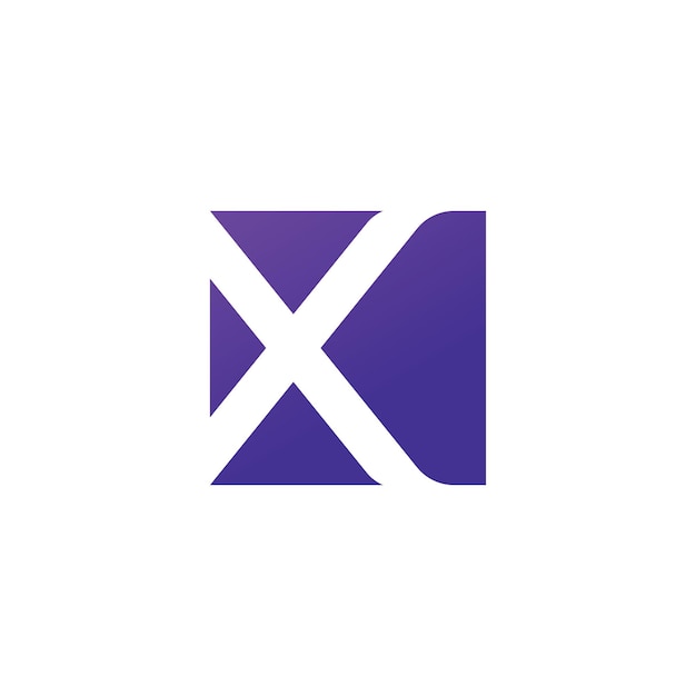 X Logo-ontwerp en sjabloon