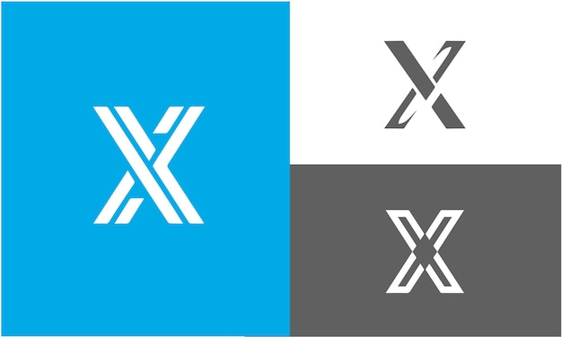 X logo ontwerp en X monogram initialen letter logo concept X icoon ontwerp EPS10
