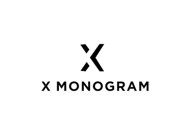 x monogram logo ontwerp vectorillustratie