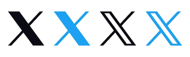 x nieuw Twitter social media merk logo