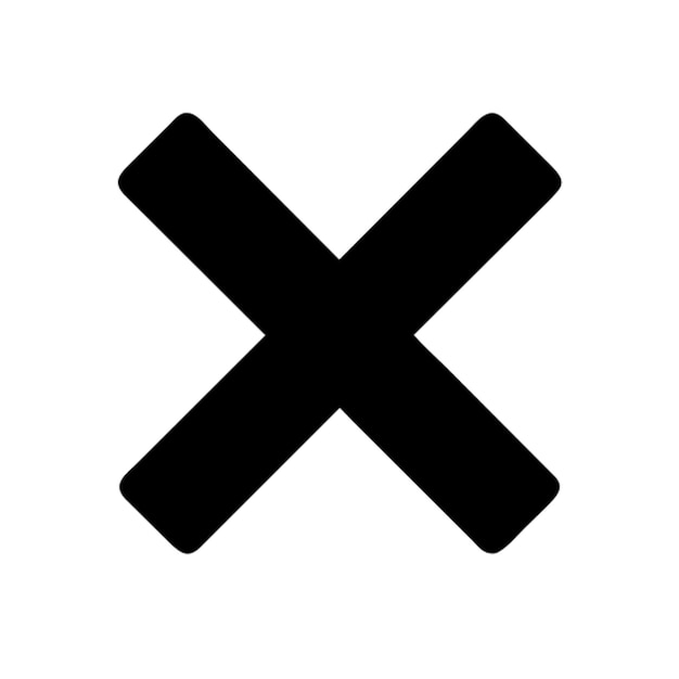 x pictogram