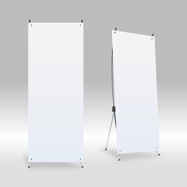 Vettore x stand banner illustrazione