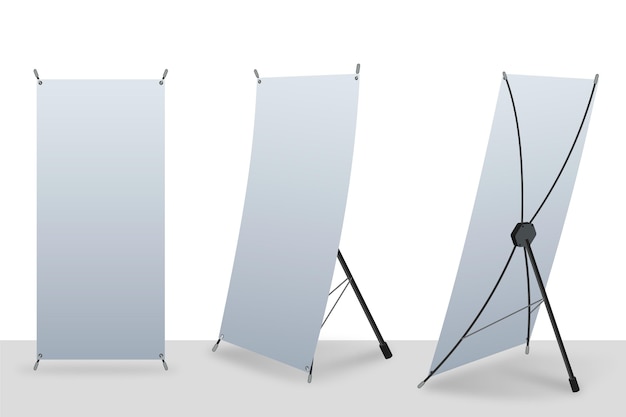 X stand roll up banner