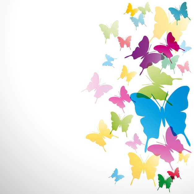 Vector x9abstract butterflies background